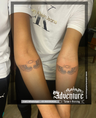 Couple tattoo design Adventure Tattoo Ahmedabad
